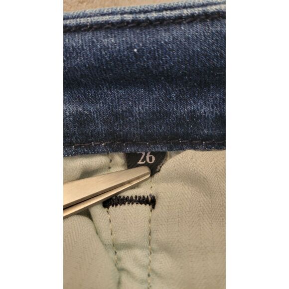 7 for all Mankind Medium Wash Skinny Jeans - Picture 4 of 5